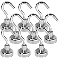 Ganchos Magnéticos-Imanes con Gancho-16MM Neodimio ganchos magnéticos-imanes ultra potentes ganchos de 5.5KG Ganchos…